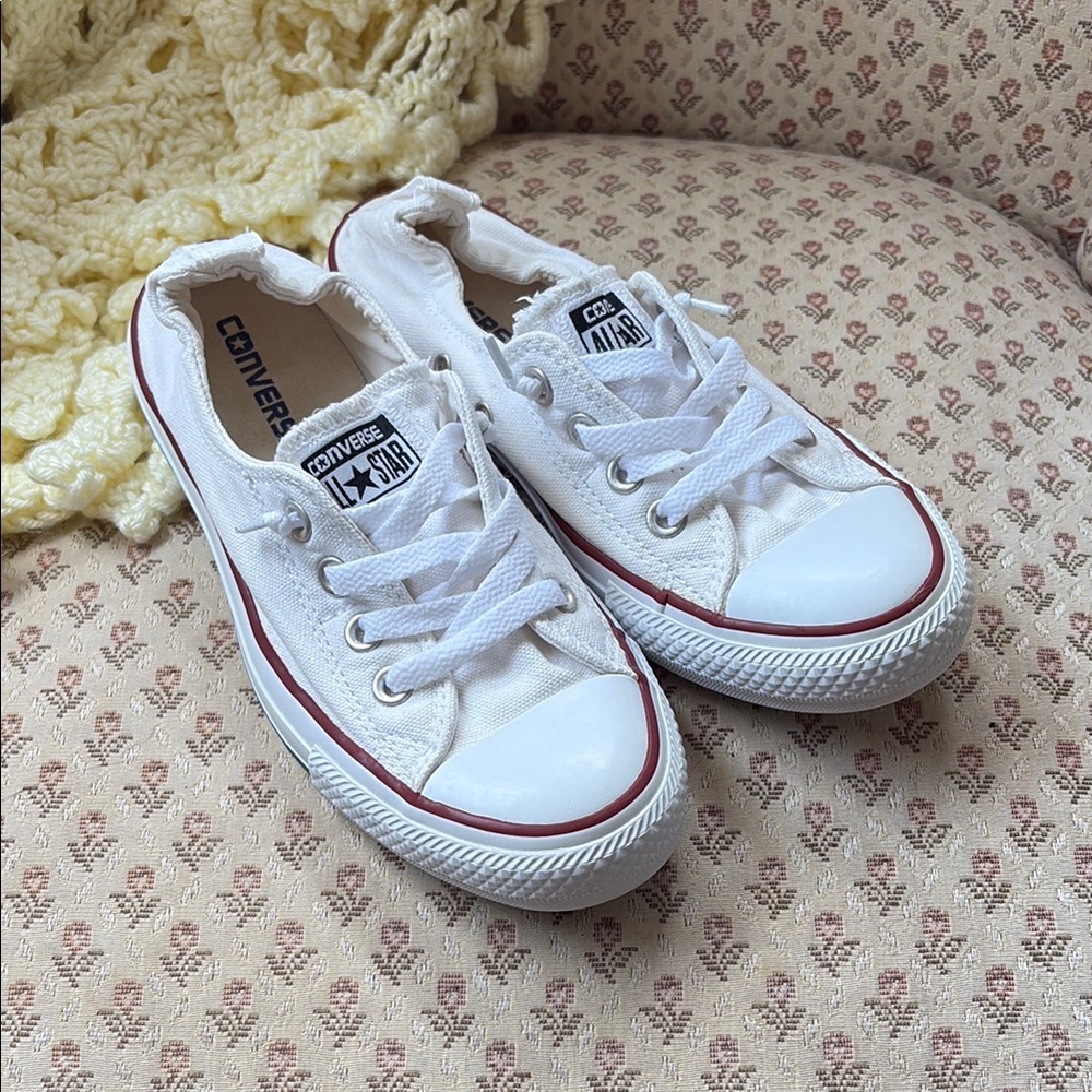Converse Shoreline White Canvas Sneakers